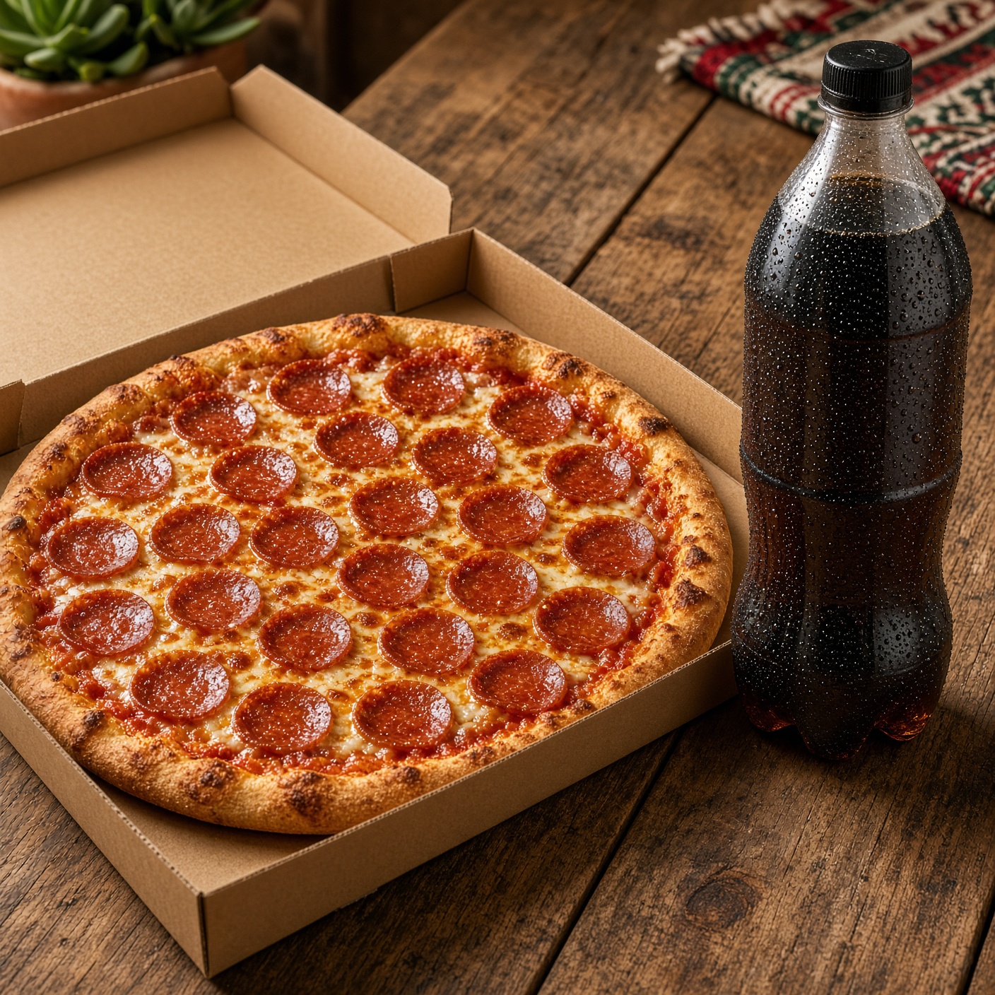 1 Pizza Grande + 1 Refresco Gratis