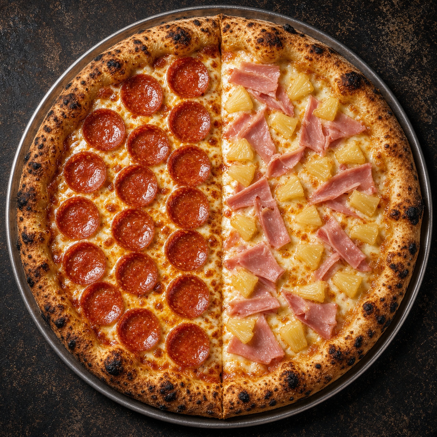 Pizza Grande — 8 rebanadas (2 sabores)